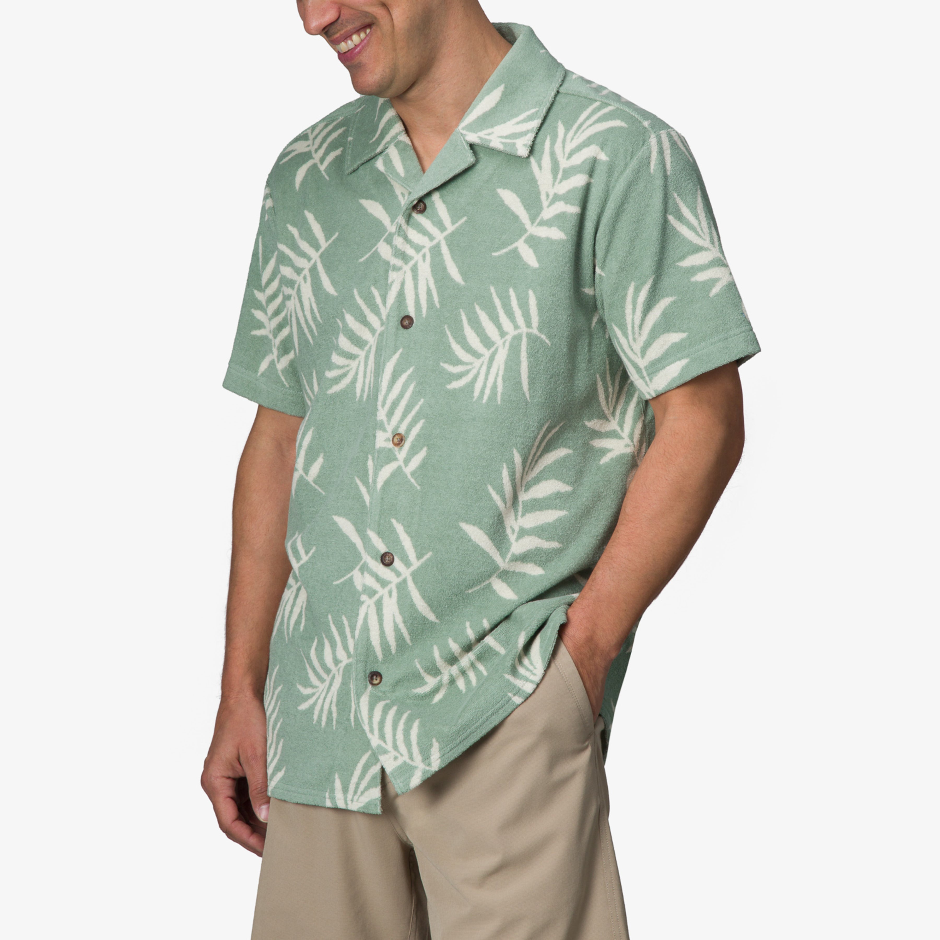 Kenji Short Sleeve Terry Knit Shirt - Image 4