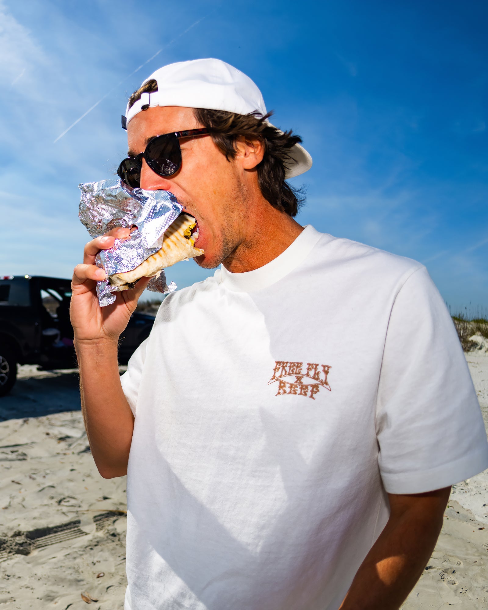 Alternative view of High-Stoke Relaxed Tee - Bone